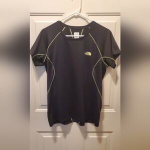 The North Face Women's Active Tee Black/Neon Yellow
